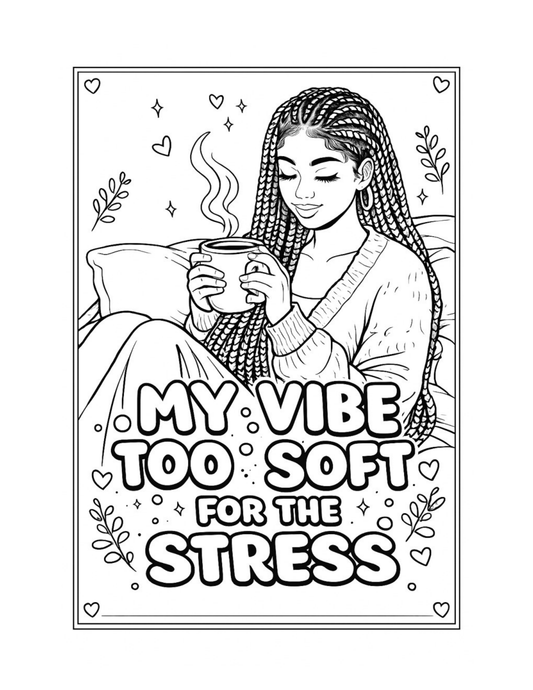 ✨ Vybe Affirmation Coloring Book (Printable Edition)