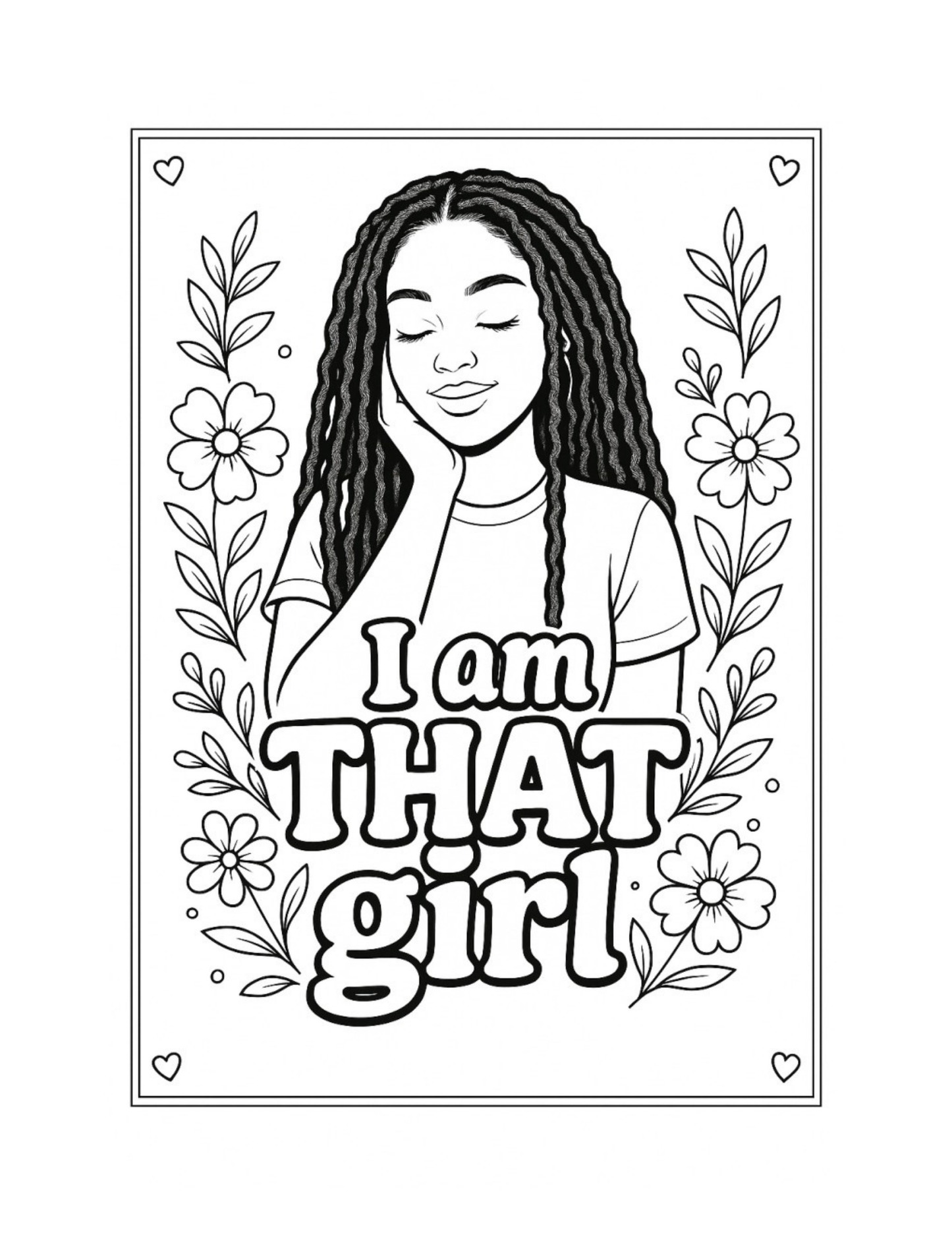 ✨ Vybe Affirmation Coloring Book (Printable Edition)