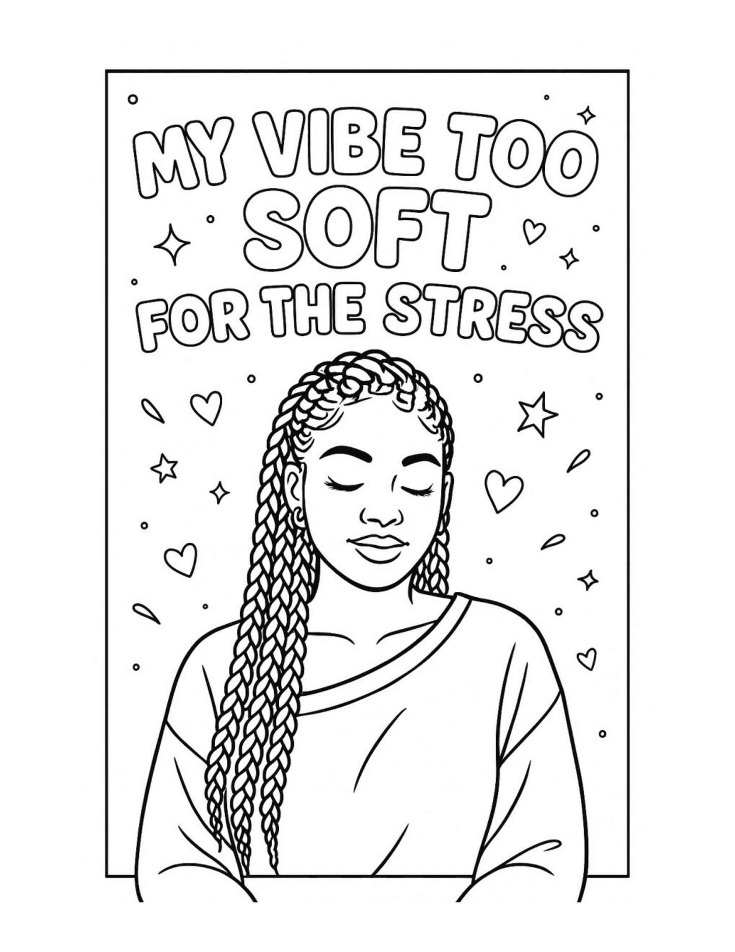 ✨ Vybe Affirmation Coloring Book (Printable Edition)